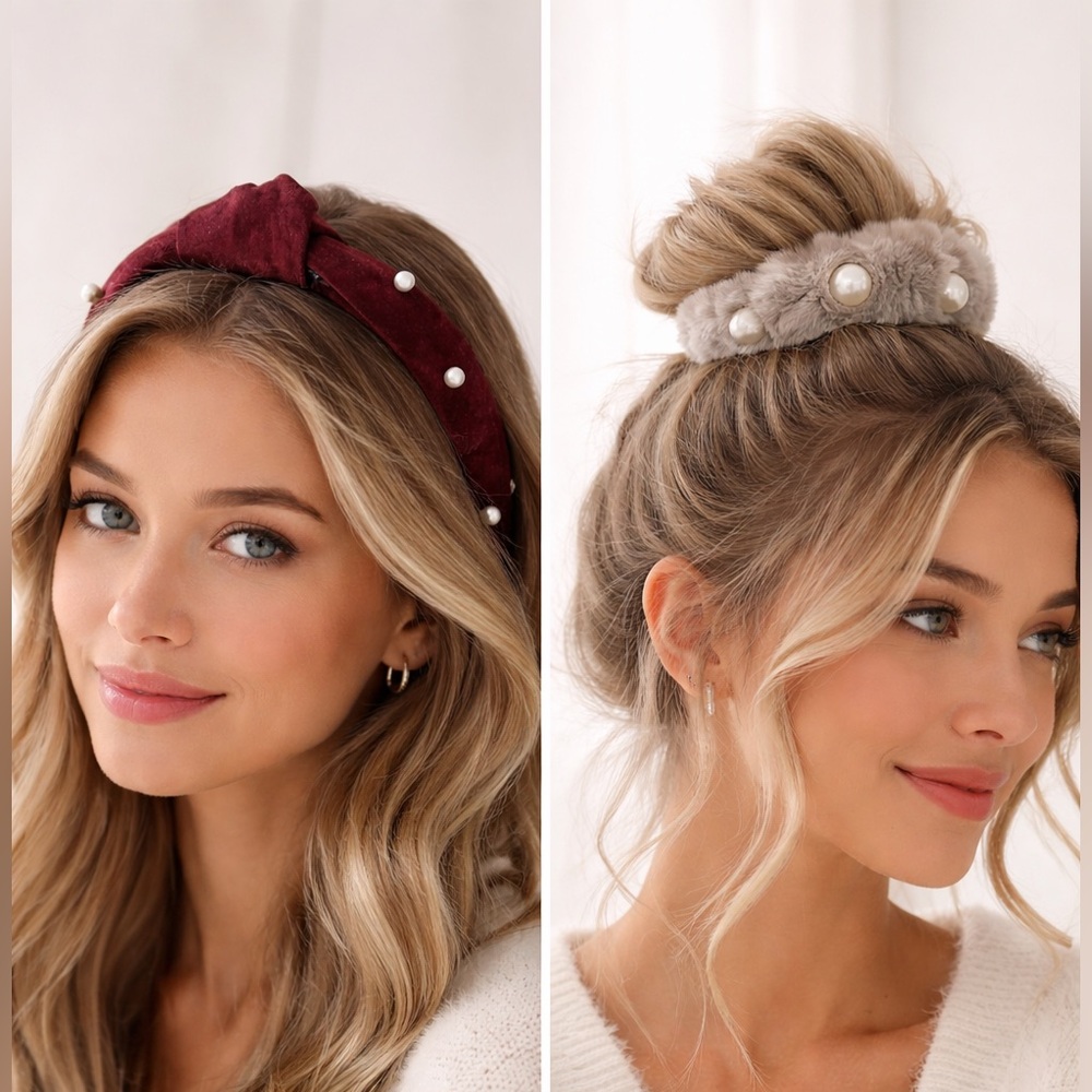 ✨ Hair Accessories Bundle – Headband + Scrunchie | YOU GET BOTH ✨